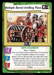 Multiple Barrel Artillery Piece